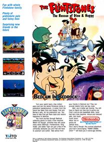 The Flintstones: The Rescue of Dino & Hoppy - Advertisement Flyer - Front Image