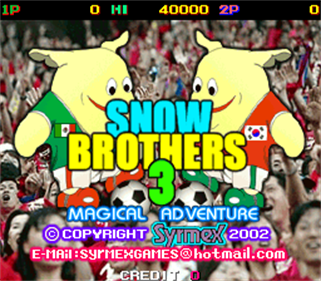Snow Brothers 3: Magical Adventure - Screenshot - Game Title Image