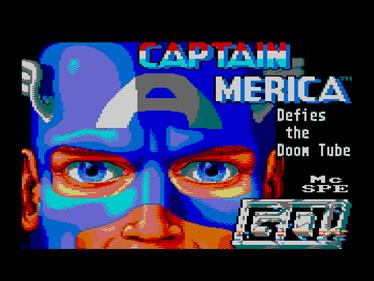 Captain America in: The Doom Tube of Dr. Megalomann - Screenshot - Game Title Image