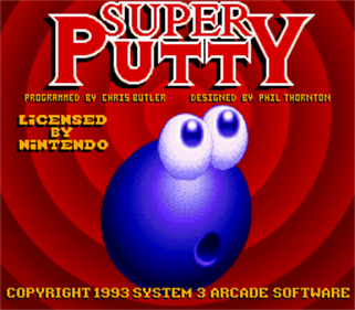 Super Putty - Screenshot - Game Title Image