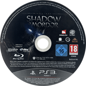 Middle-Earth: Shadow of Mordor - Disc Image
