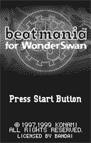 beatmania for WonderSwan - Screenshot - Game Title Image