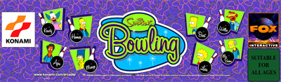 The Simpsons Bowling - Arcade - Marquee Image
