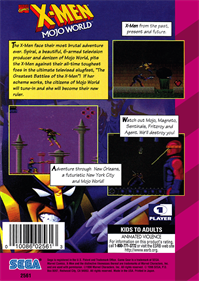 X-Men: Mojo World - Box - Back Image