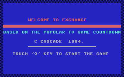 Exchange - Screenshot - Game Title Image