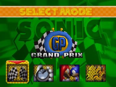 Sonic R - Screenshot - Game Select Image