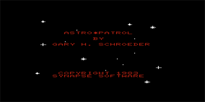 Astro Patrol - Screenshot - Game Title Image