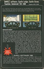 Turbo Esprit - Box - Back Image