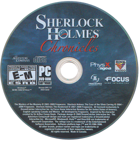 Sherlock Holmes: Chronicles - Disc Image