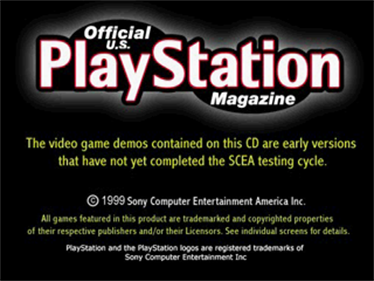 Official U.S. PlayStation Magazine Demo Disc 27 - Screenshot - Game Title Image