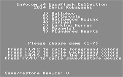 Infocom EasyFlash Collection V3.3 - Screenshot - Game Title Image