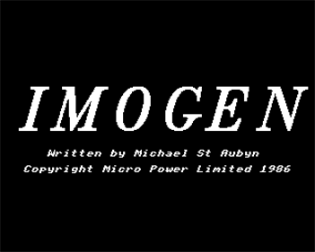 Imogen - Screenshot - Game Title Image