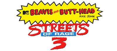 Beavis and Butt-Head Do Streets of Rage 3 - Clear Logo Image