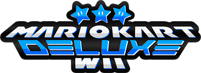 Mario Kart Wii Deluxe: Blue Edition - Clear Logo Image