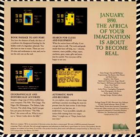 Heart of Africa - Box - Back Image
