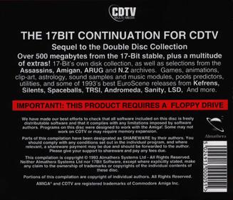 17 Bit: The Continuation Disc - Box - Back Image