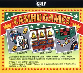 Casino Games - Box - Back Image