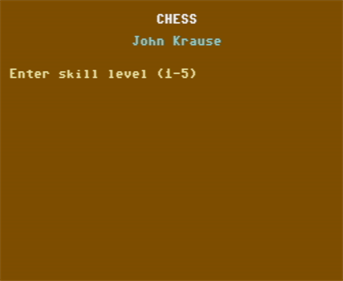 Chess (Compute!) - Screenshot - Game Title Image