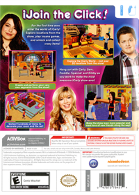 iCarly 2: iJoin the Click! - Box - Back Image