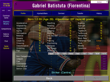 Championship Manager 3 - Screenshot - Gameplay Image