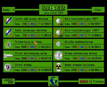 Laser Bitwa Roku 2099 - Screenshot - Game Select Image