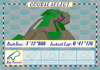 Virtua Racing Deluxe - Screenshot - Game Select Image
