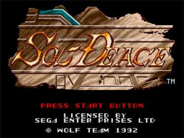 Sol-Deace - Screenshot - Game Title Image