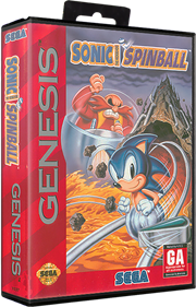 Sonic the Hedgehog Spinball - Box - 3D Image