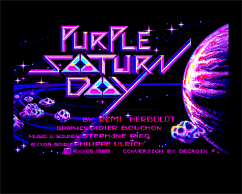 Purple Saturn Day - Screenshot - Game Title Image