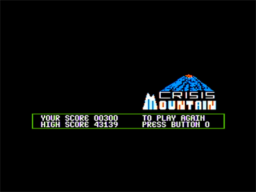 Crisis Mountain - Screenshot - Game Over Image