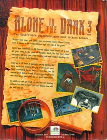 Alone in the Dark 3 - Box - Back Image