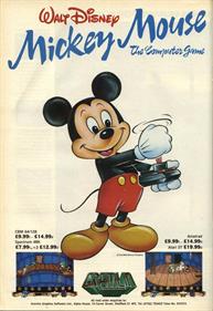 Mickey Mouse: The Computer Game - Advertisement Flyer - Front Image
