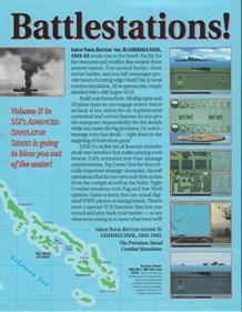 Great Naval Battles Vol. II: Guadalcanal 1942-43 - Box - Back Image