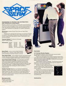 Space Beam - Advertisement Flyer - Back Image