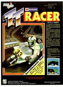 TT Racer - Advertisement Flyer - Back Image