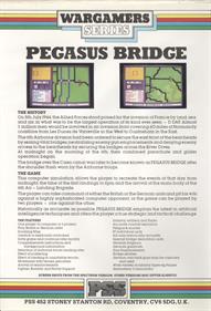 Pegasus Bridge - Box - Back Image