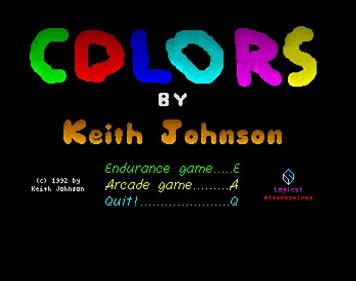 Colors - Screenshot - Game Title Image