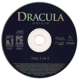 Dracula: Origin - Disc Image