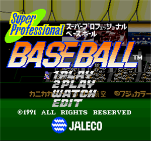 Super Bases Loaded - Screenshot - Game Title Image