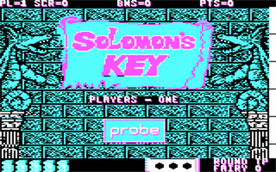 Solomon's Key - Screenshot - Game Title Image