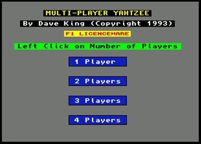 Multi-Player Yahtzee - Screenshot - Game Title Image