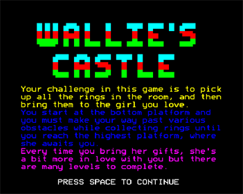 Wallie's Castle - Screenshot - Game Title Image