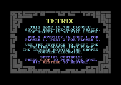 Tetrix - Screenshot - Game Title Image