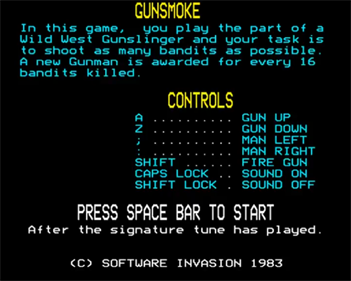 Gunsmoke - Screenshot - Game Title Image