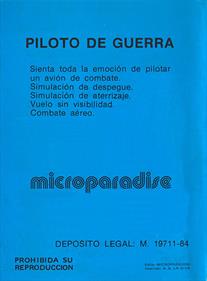 Fighter Pilot - Box - Back Image