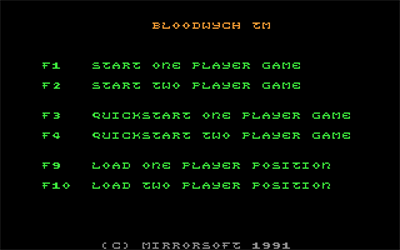 Bloodwych - Screenshot - Game Select Image