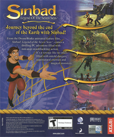 Sinbad: Legend of the Seven Seas - Box - Back Image