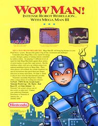 Mega Man III - Advertisement Flyer - Front Image