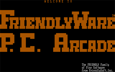 FriendlyWare P.C. Arcade - Screenshot - Game Title Image