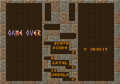 Columns - Screenshot - Game Over Image